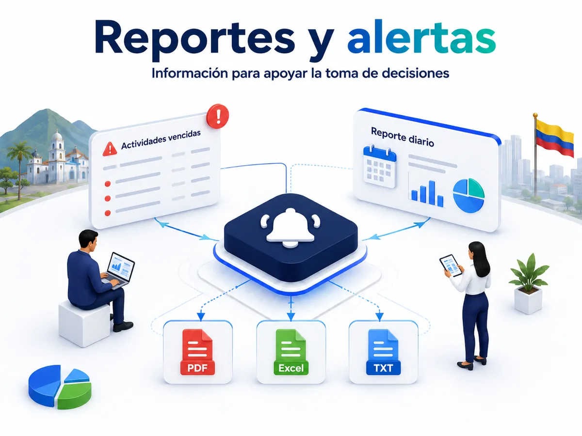 actionflow reportes y alertas